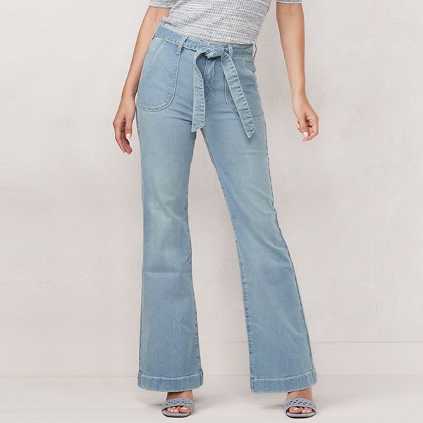 LC Lauren Conrad Spandex Flare Jeans for Women