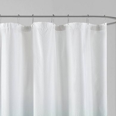 Madison Park Loire Ombre Printed Seersucker Shower Curtain