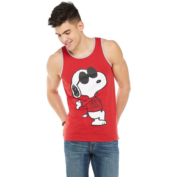 Men S Peanuts Snoopy Joe Cool Tank