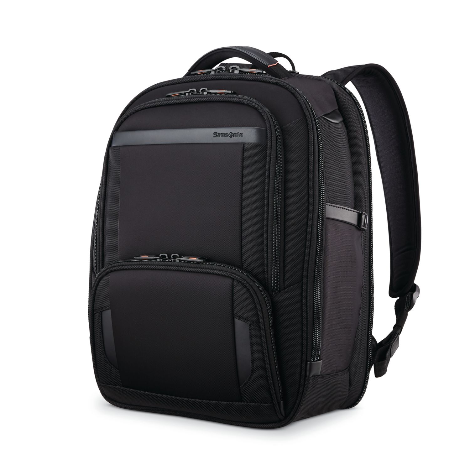 samsonite slim leather backpack