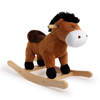 PonyLand Rocking Brown Horse w/ Sound Rocker