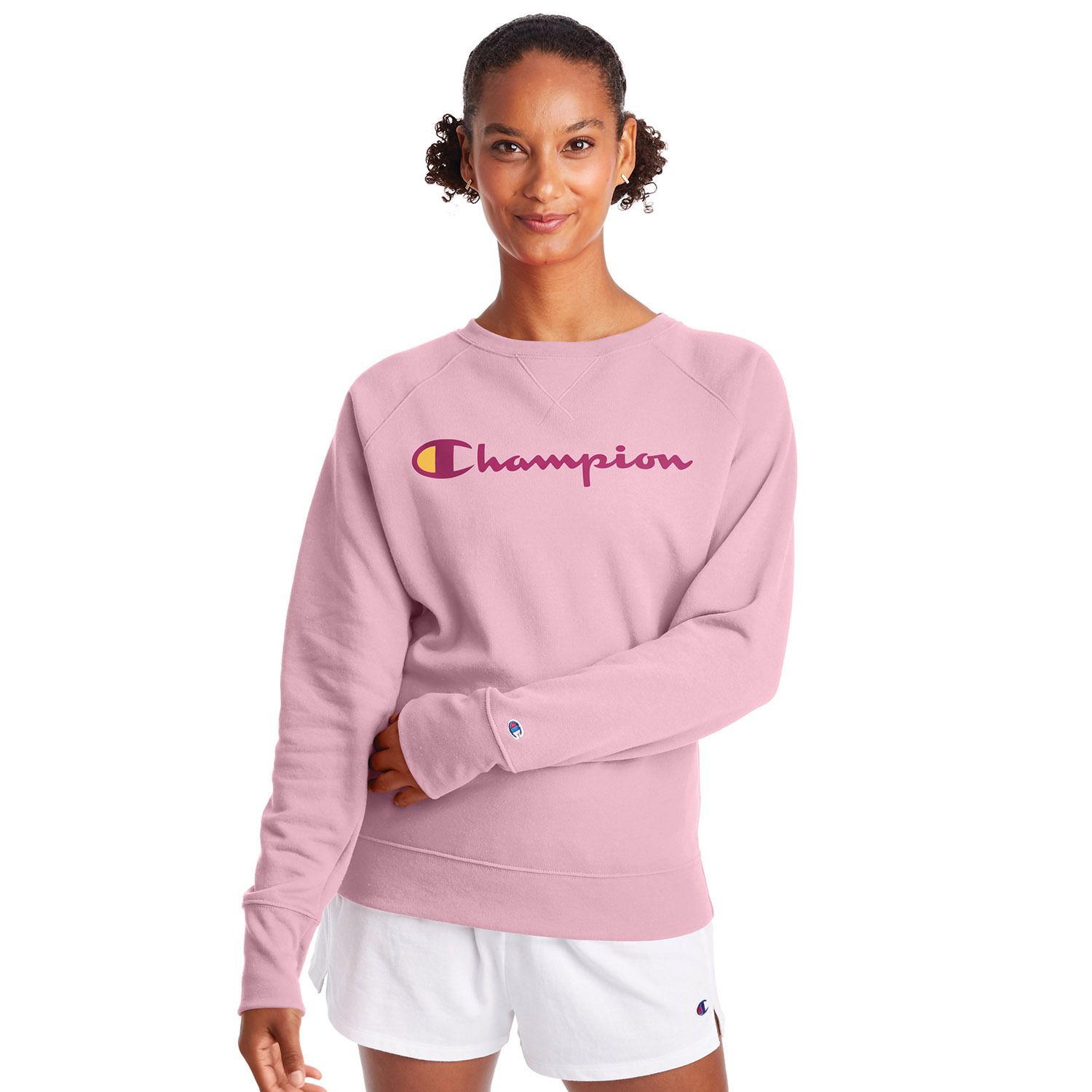 purple champion sweatshirt