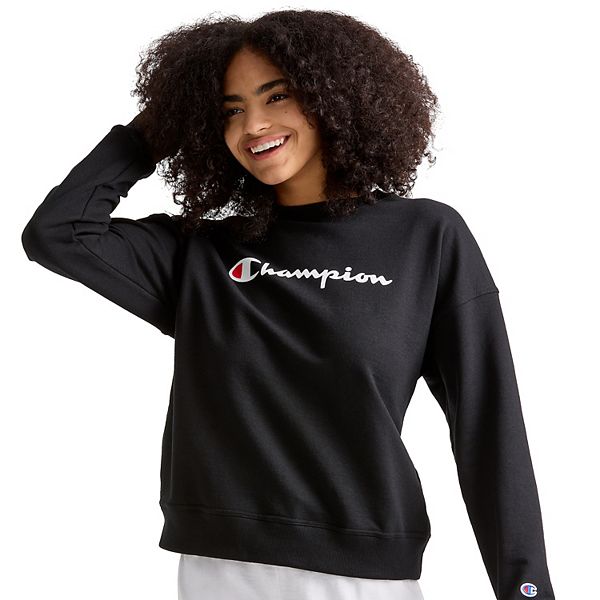 Women's Champion® Powerblend Fleece Boyfriend Sweatshirt