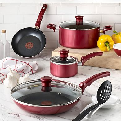 T-Fal Essentials 20-pc. Nonstick Red Cookware Set