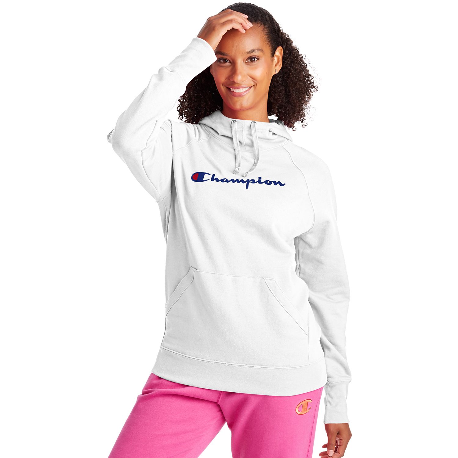 women's champion white hoodie