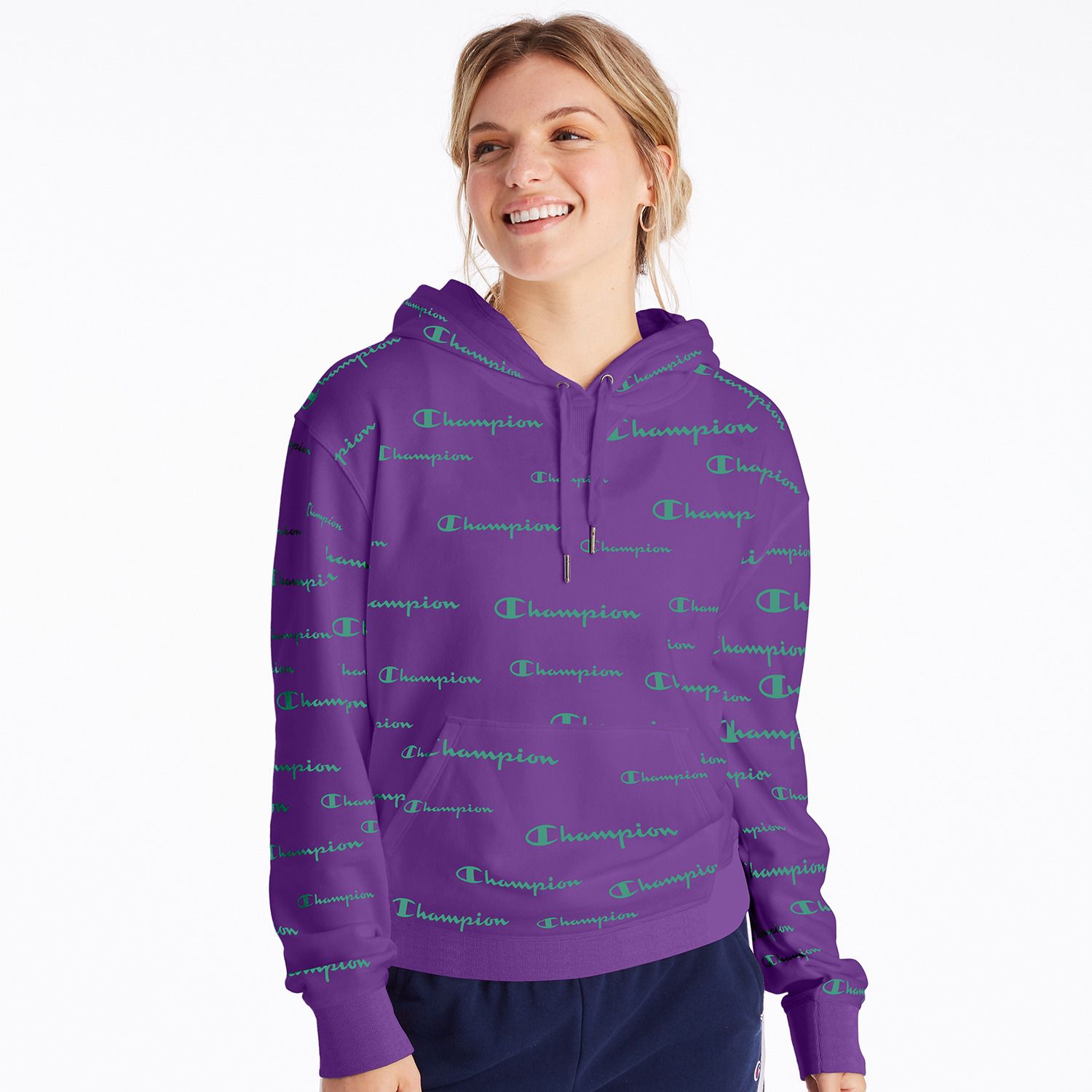 lilac champion hoodie women's