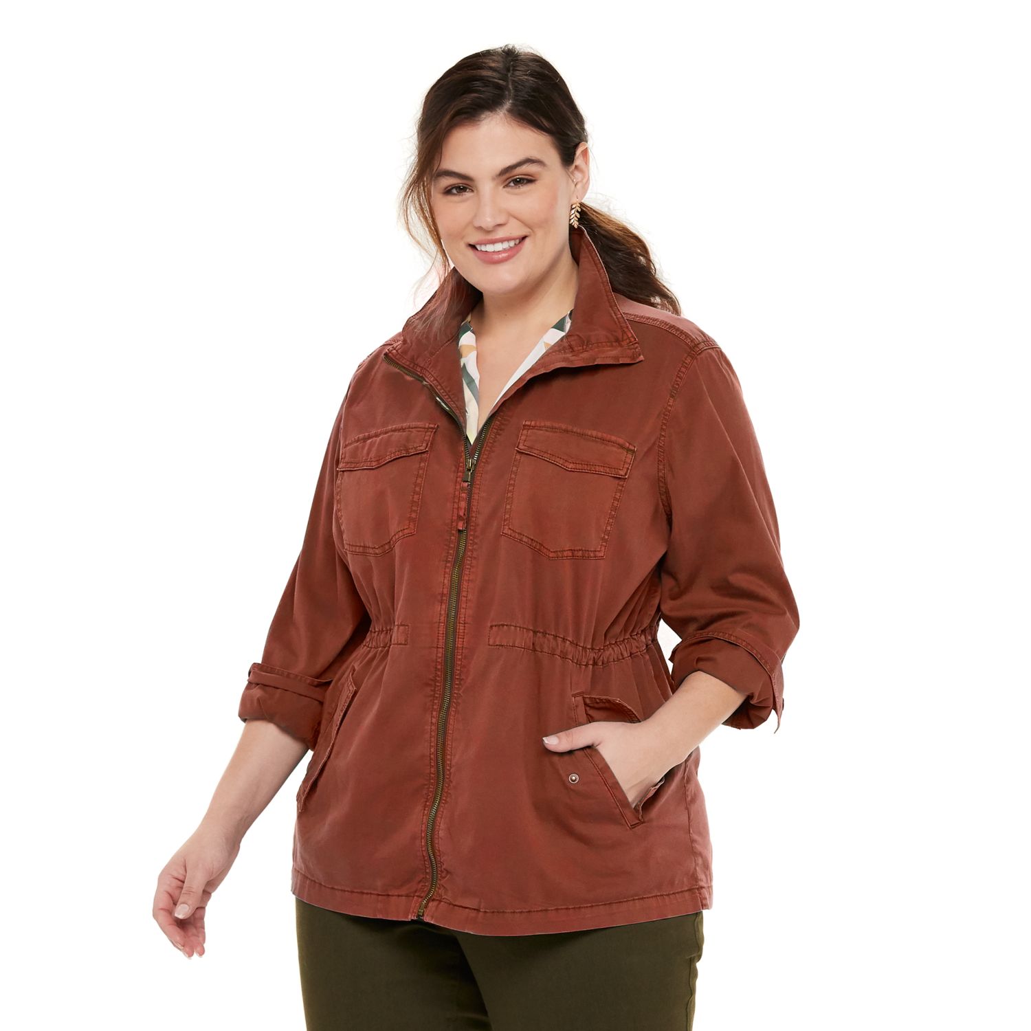 womens plus size coats kohls