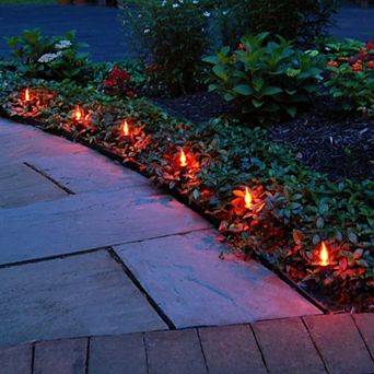 LumaBase Electric Flickering 10-Light Pathway Lights