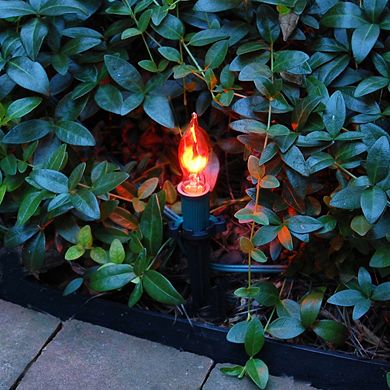 LumaBase Electric Flickering 10-Light Pathway Lights