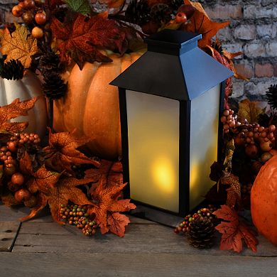 LumaBase Solar Flickering LED Lantern Table Decor