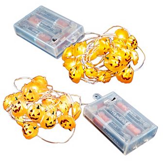 LumaBase Jack O' Lantern Mini String Lights