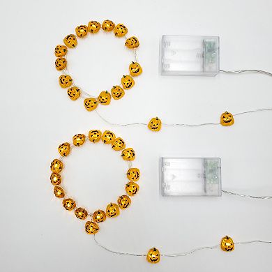 LumaBase Jack O' Lantern Mini String Lights