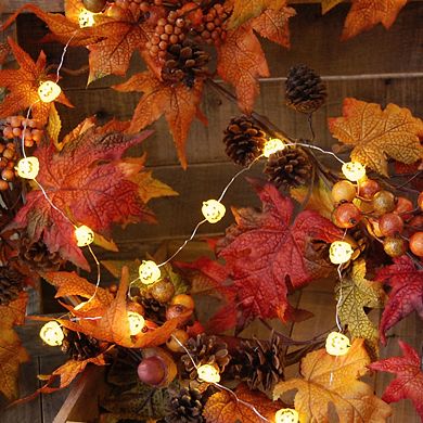 LumaBase Jack O' Lantern Mini String Lights
