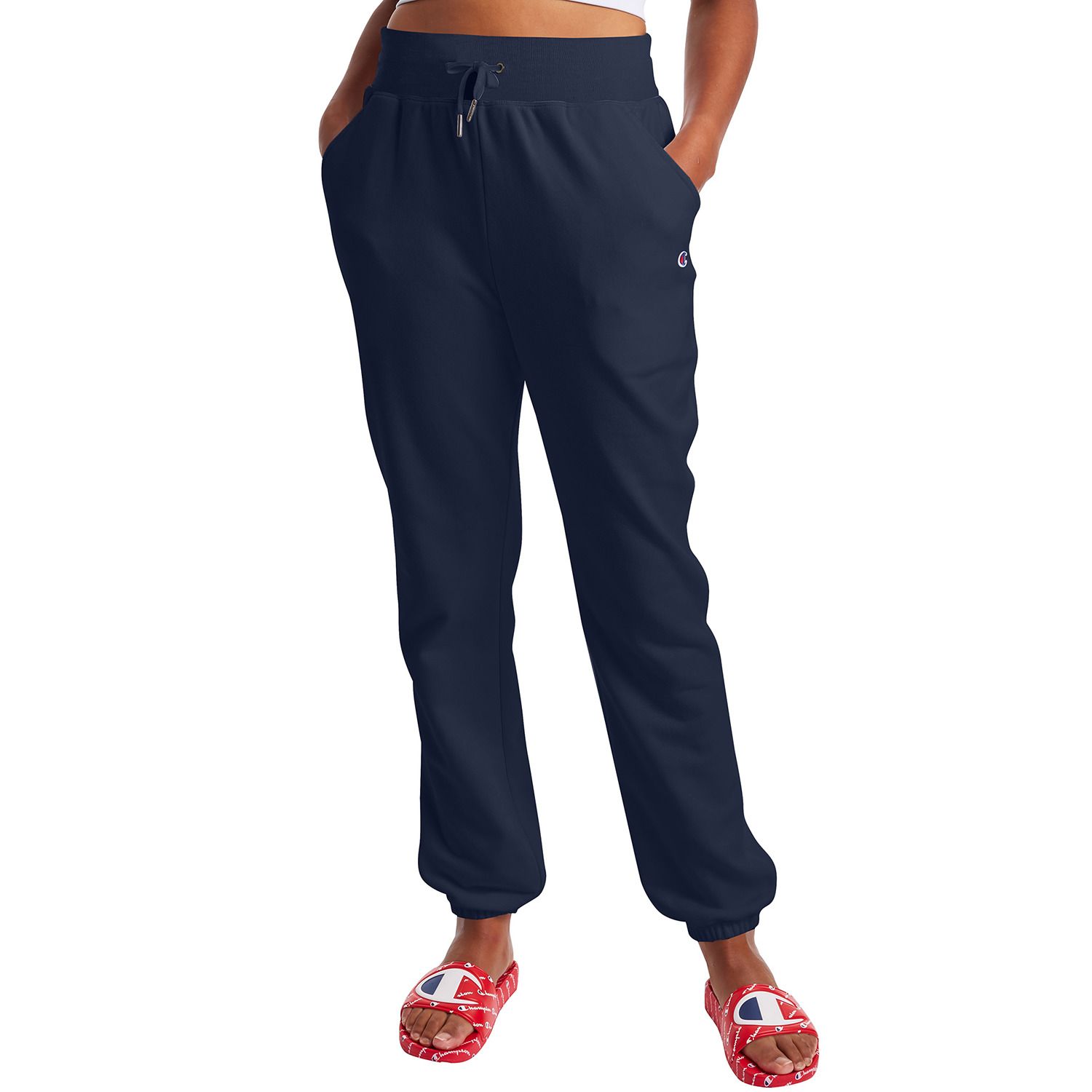 champion sweatpants womens blue