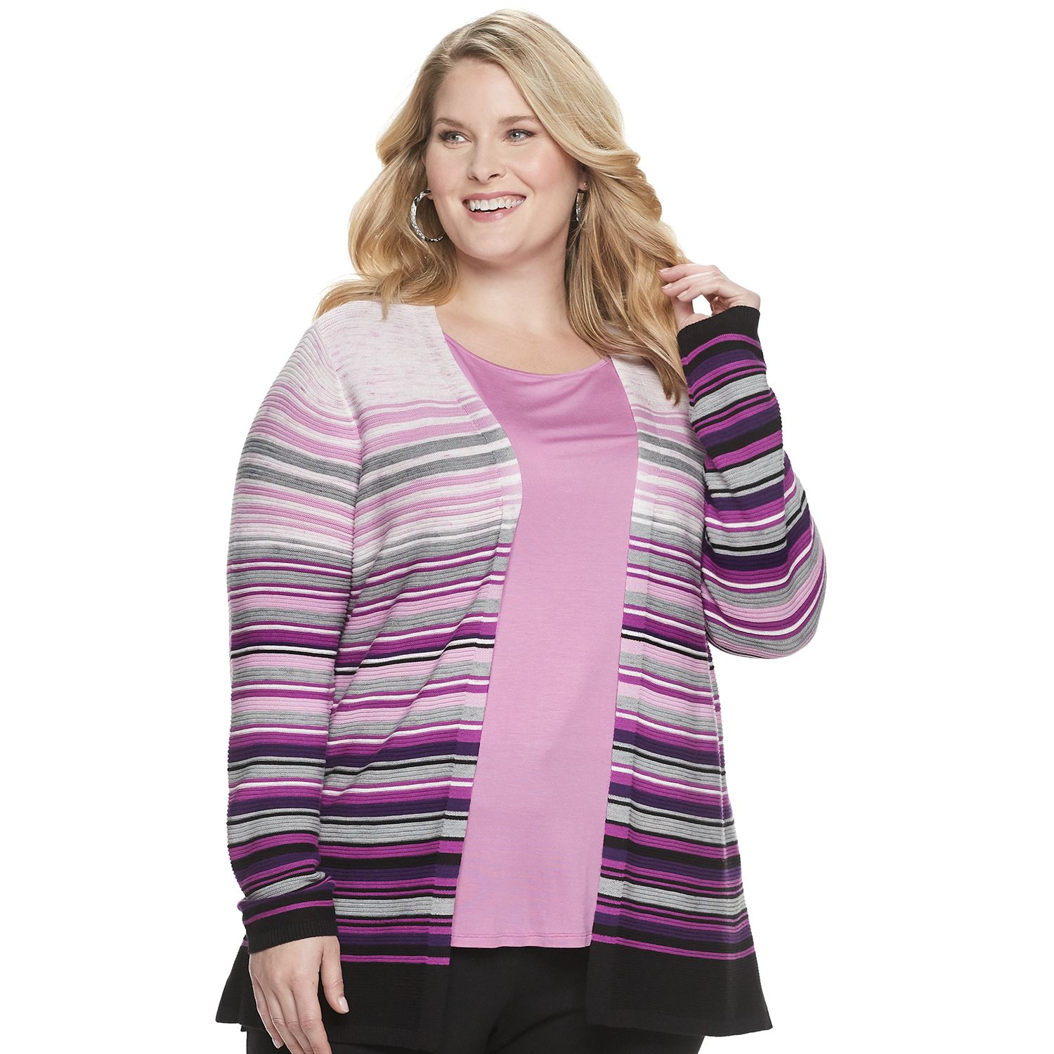 kohls plus size cardigans