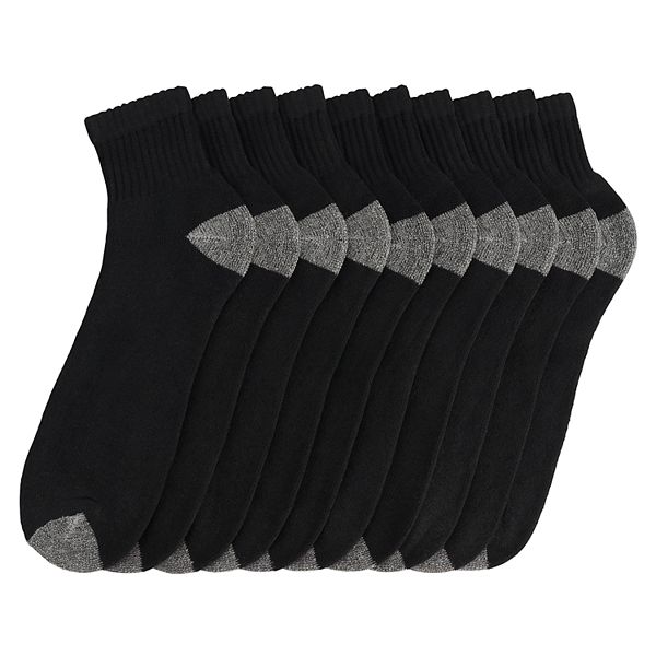 Big & Tall Tek Gear® 10pack Quarter Socks