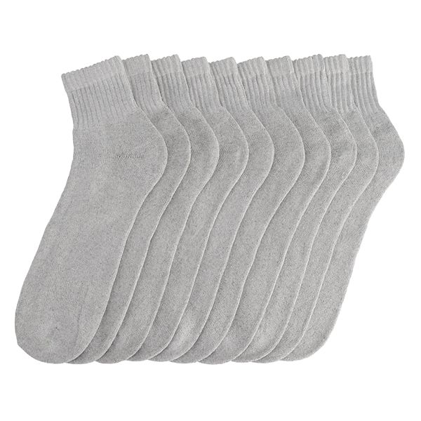 Big & Tall Tek Gear® 10-pack Quarter Socks – Gray – Deal – BrickSeek
