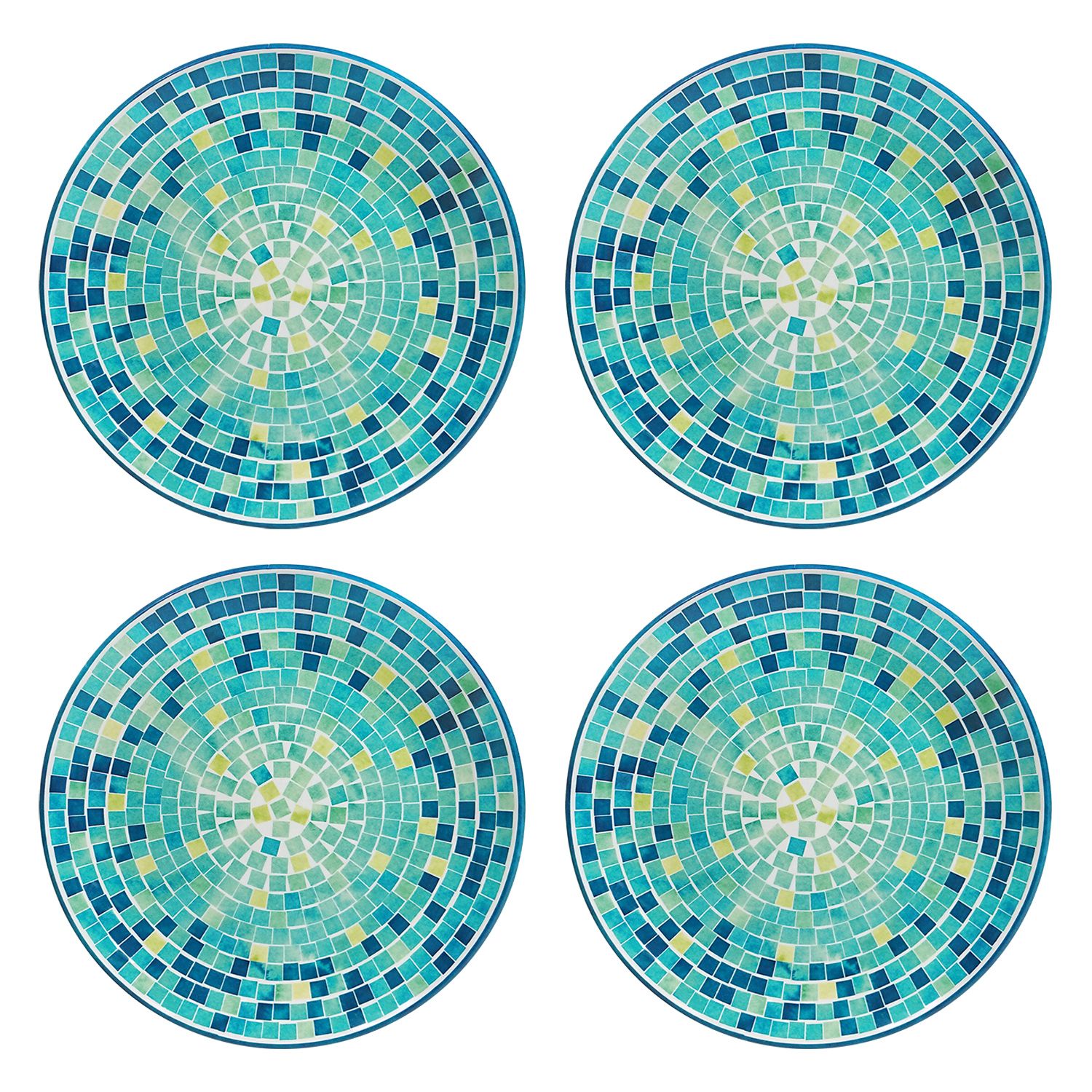 Celebrate Summer Together 4-pc. Cool Mosaic Dinner Plate Set