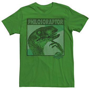 Men's Jurassic Park Philosoraptor Neon Colors Tee