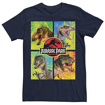 Men's Jurassic Park Dinosaur Faces Tee