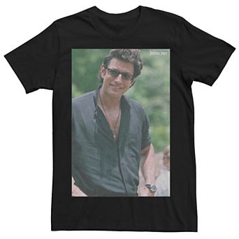 Men's Jurassic Park Jeff Goldblum Smile Poster Style Tee