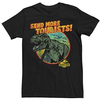 Men's Jurassic Park T-Rex Send More Tourists Tee