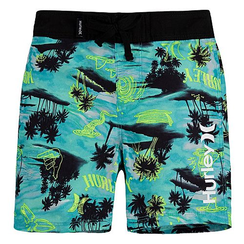 Toddler Boy Hurley Pull-On Tropical Board Shorts