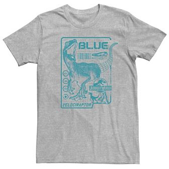 Men's Jurassic World Two Blue Raptor Schematic Tee
