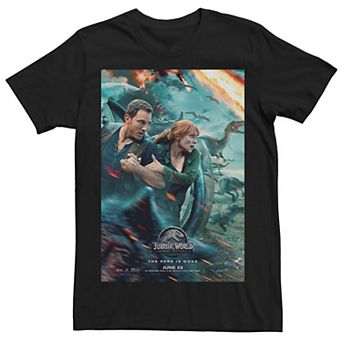 Men's Jurassic World Owen Claire Movie Poster Tee