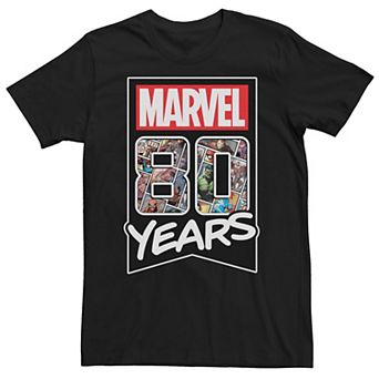 Men's Marvel 80 Years Comic Logo Tee
