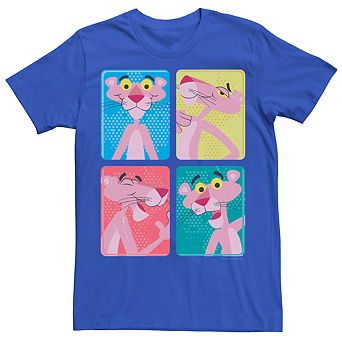 Men's Pink Panther Colorful Panels Tee