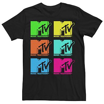 Men's MTV Logo Grid Tee