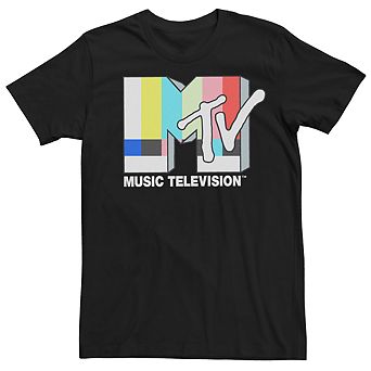 Men's MTV Retro TV Signal Out Logo Tee