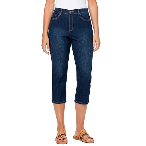 Petite Gloria Vanderbilt Amanda Denim Capris