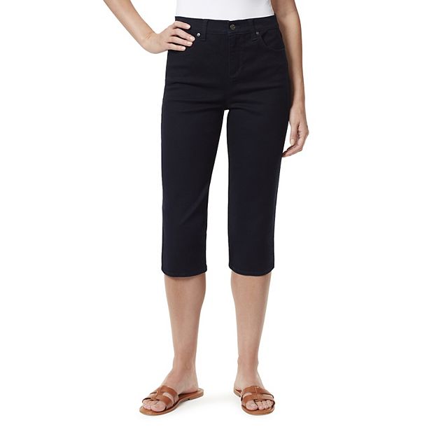 Gloria Vanderbilt Women's Amanda Capri Jean, Black, 16 Petite at