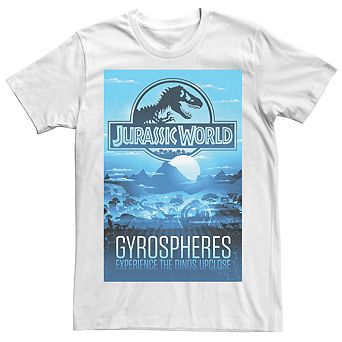 Men's Jurassic World Gyrospheres Tour Park Poster Tee