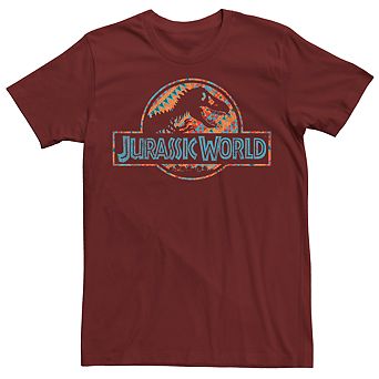 Men's Jurassic World Geometric Pattern Logo Tee