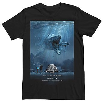 Men's Jurassic World Mosasaurus Movie Poster Tee