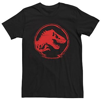 Men's Jurassic World Logo Glitch Coin Tee