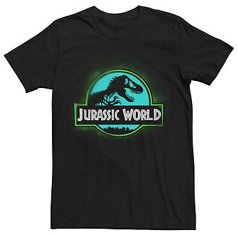 Men's Jurassic World Two Logo Graffiti Spray Paint Tee
