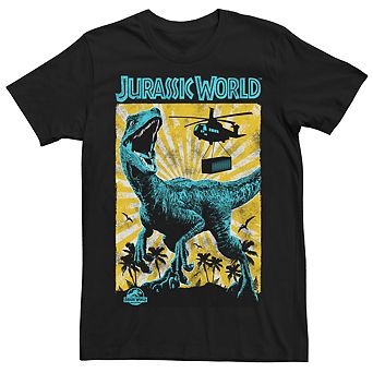 Men's Jurassic World T-Rex Retro Poster Tee