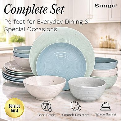 Sango Siterra Mixed 16-pc. Dinnerware Set