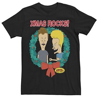 Men's Beavis & Butthead Laugh Christmas Reef Tee