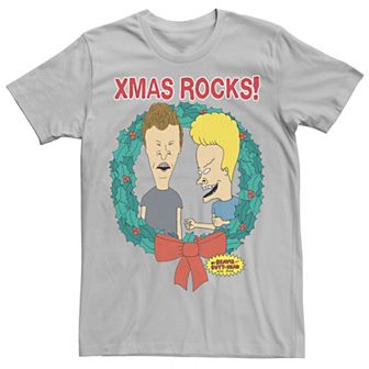 Men's Beavis & Butthead Laugh Christmas Reef Tee