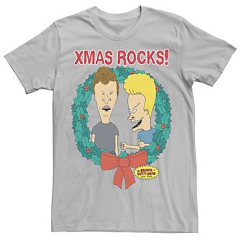 Men's Beavis & Butthead Laugh Christmas Reef Tee