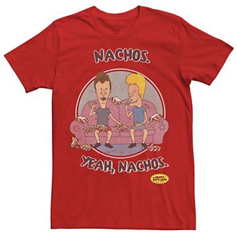 Men's Beavis And Butt-Head Nacho Yeah Nachos Portrait Tee
