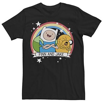 Men's CN Adventure Time Finn & Jake Rainbow Banner Tee