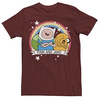 Men's CN Adventure Time Finn & Jake Rainbow Banner Tee