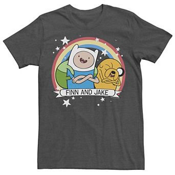 Men's CN Adventure Time Finn & Jake Rainbow Banner Tee