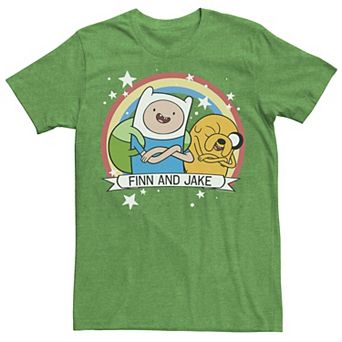 Men's CN Adventure Time Finn & Jake Rainbow Banner Tee